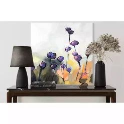 Online Kirklands Home Purple Poppy Canvas Art Print