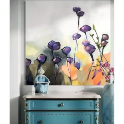 Online Kirklands Home Purple Poppy Canvas Art Print