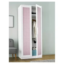 Outlet Kirklands Home Textured Faux Fabric Peel & Stick Wallpaper Purple