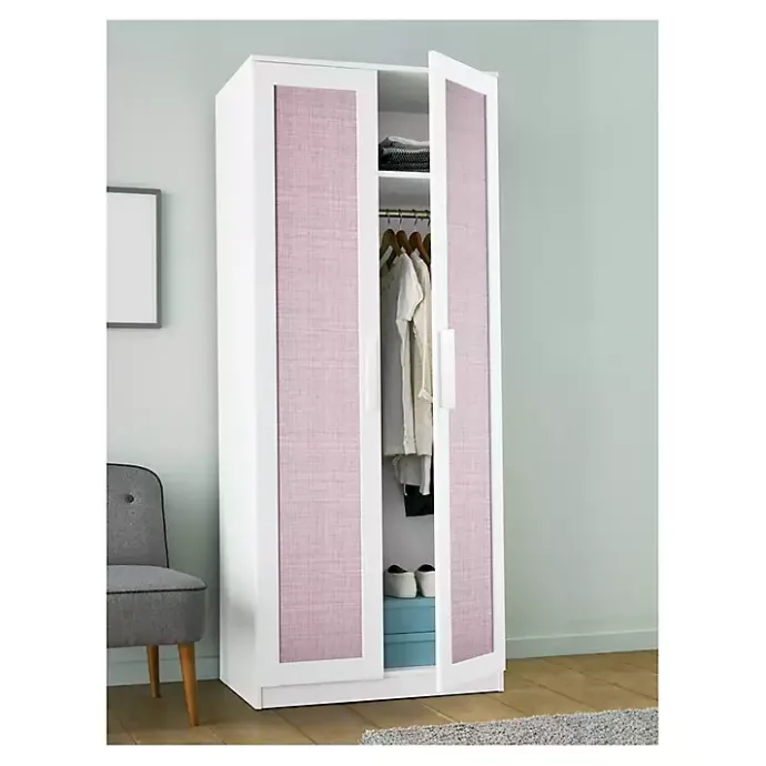 Outlet Kirklands Home Textured Faux Fabric Peel & Stick Wallpaper Purple