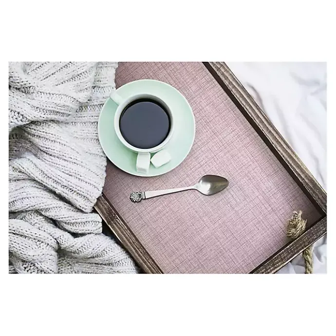 Outlet Kirklands Home Textured Faux Fabric Peel & Stick Wallpaper Purple