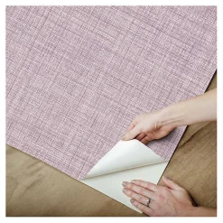 Outlet Kirklands Home Textured Faux Fabric Peel & Stick Wallpaper Purple