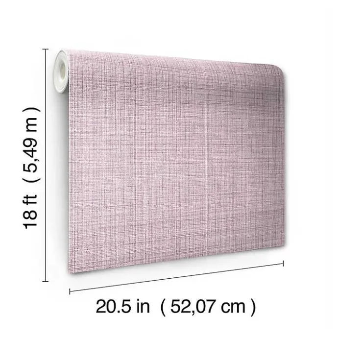 Outlet Kirklands Home Textured Faux Fabric Peel & Stick Wallpaper Purple