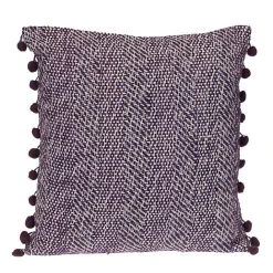 New Kirklands Home Woven Pom Pom Pillow Purple