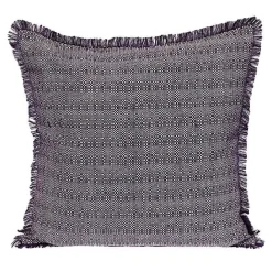 Online Kirklands Home Woven Stripes Fringe Pillow Purple