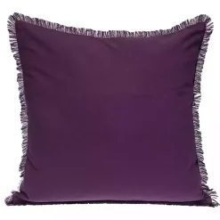 Online Kirklands Home Woven Stripes Fringe Pillow Purple