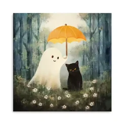 New Kirklands Home Purranormal Protection Halloween Canvas Art Print