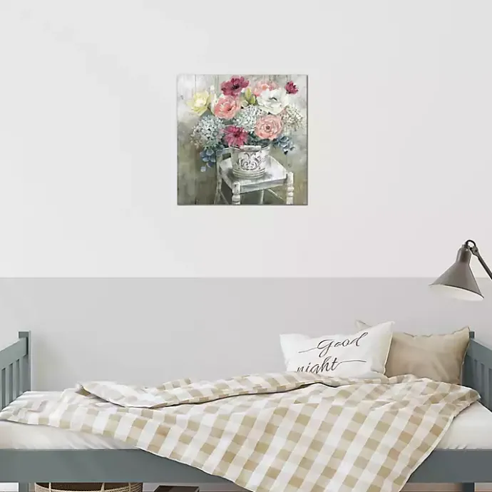 Sale Kirklands Home Quaint Cottage Bouquet Giclee Canvas Art Print