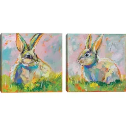 Online Kirklands Home Rainbow Bunny 2-pc. Easter Canvas Wall Art Set