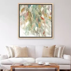 New Kirklands Home Rainy Cascade I Framed Canvas Art Print, 40x40 Multi