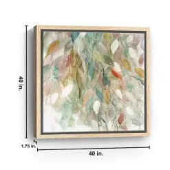 New Kirklands Home Rainy Cascade I Framed Canvas Art Print, 40x40 Multi