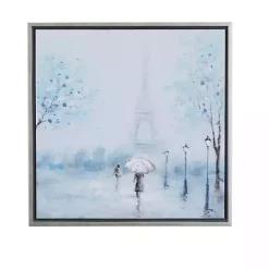 Clearance Kirklands Home Rainy Paris Blues Transitional Framed Wall Art