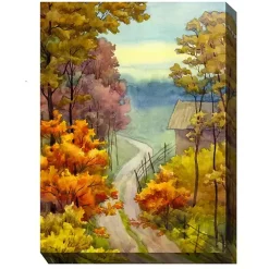 Clearance Kirklands Home Rambling Road Outdoor Canvas Art Print
