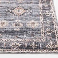 Sale Kirklands Home Raquel Washable Area Rug, 7x9 Gray