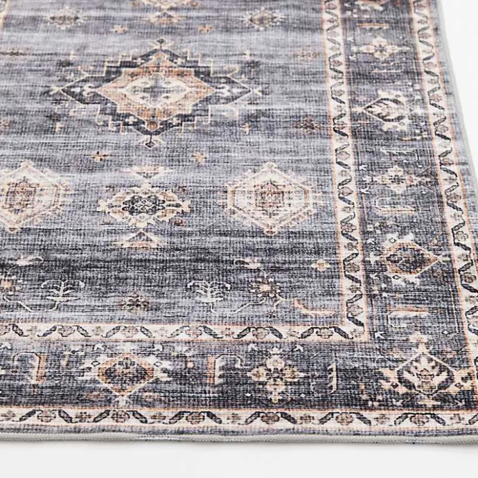 Sale Kirklands Home Raquel Washable Area Rug, 7x9 Gray