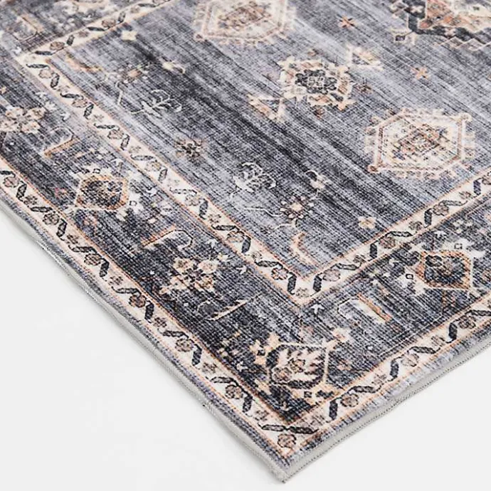 Sale Kirklands Home Raquel Washable Area Rug, 7x9 Gray