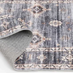 Sale Kirklands Home Raquel Washable Area Rug, 7x9 Gray