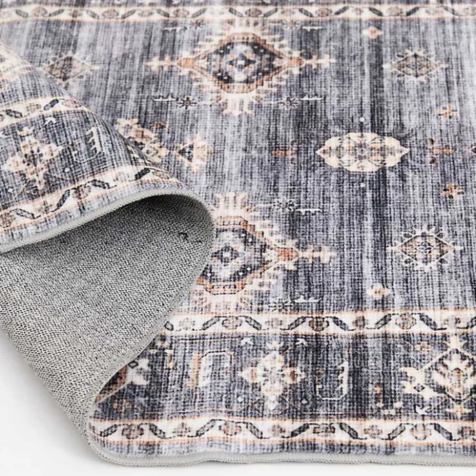 Sale Kirklands Home Raquel Washable Area Rug, 7x9 Gray