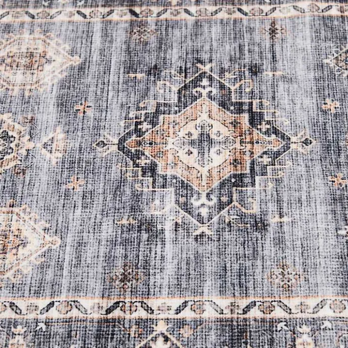 Sale Kirklands Home Raquel Washable Area Rug, 7x9 Gray