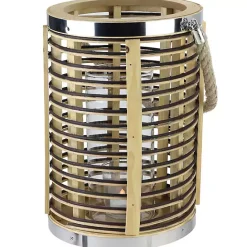 Discount Kirklands Home Rattan Hurricane Lantern with Jute Rope
