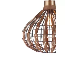 Clearance Kirklands Home Rattan Pepper Moon Pendant Light Brown