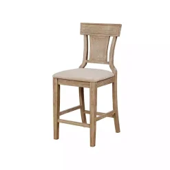 Hot Kirklands Home Ray with Gray Wash Finish Counter Stool Brown