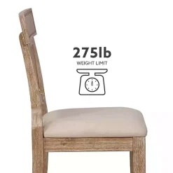 Hot Kirklands Home Ray with Gray Wash Finish Counter Stool Brown