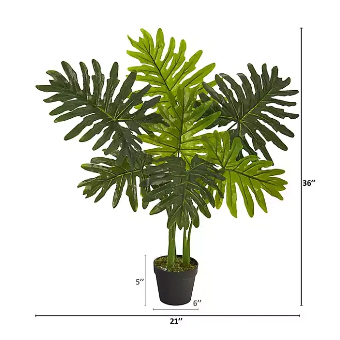 Clearance Kirklands Home Real Touch Potted Tree Philodendron, 36 in.