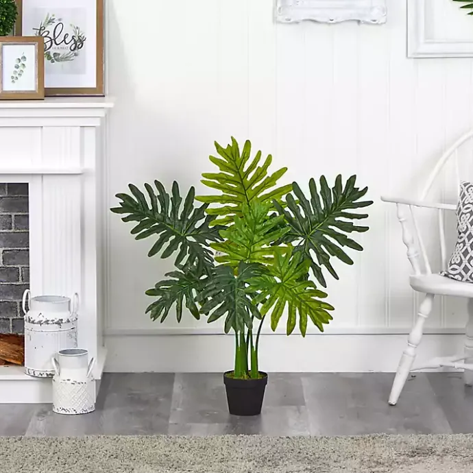 Clearance Kirklands Home Real Touch Potted Tree Philodendron, 36 in.