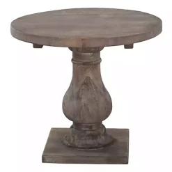 Clearance Kirklands Home Reclaimed Pine Caroline Accent Table Brown