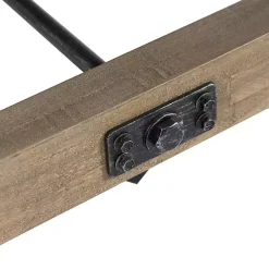 Discount Kirklands Home Reclaimed Wood Industrial Dining Bench Brown