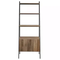 Sale Kirklands Home Reclaimed Wood Modern Ladder Bookcase with Cabinet