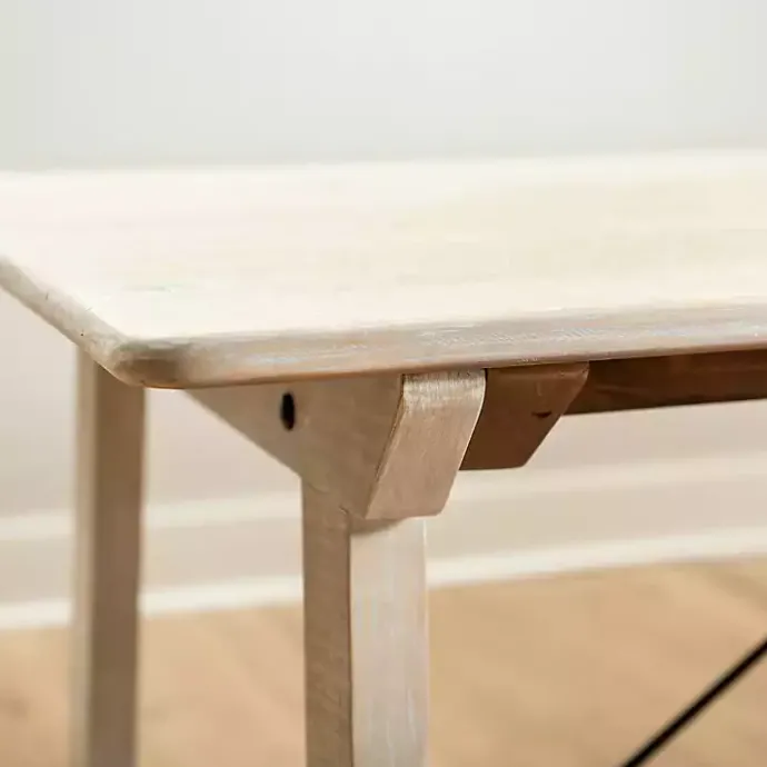 Sale Kirklands Home Reclaimed Wood Valetta Dining Table Tan