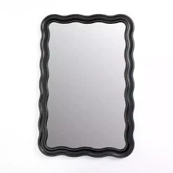 Sale Kirklands Home Rectangle Catorina Black Wavy Wall Mirror