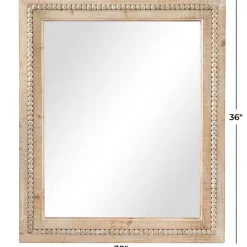 Outlet Kirklands Home Rectangle Distressed Beaded Wall Mirror