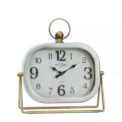 Discount Kirklands Home Rectangular Metal Tabletop Clock