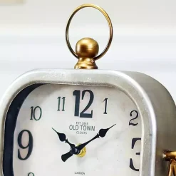 Discount Kirklands Home Rectangular Metal Tabletop Clock