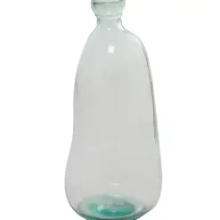 Clearance Kirklands Home Recycled Glass Clear Aqua Floor Vase Blue