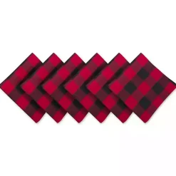 Online Kirklands Home Red & Black Buffalo Check Napkins, Set of 6