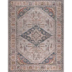 Best Kirklands Home Red & Blue Vintage Medallion Area Rug, 5x7