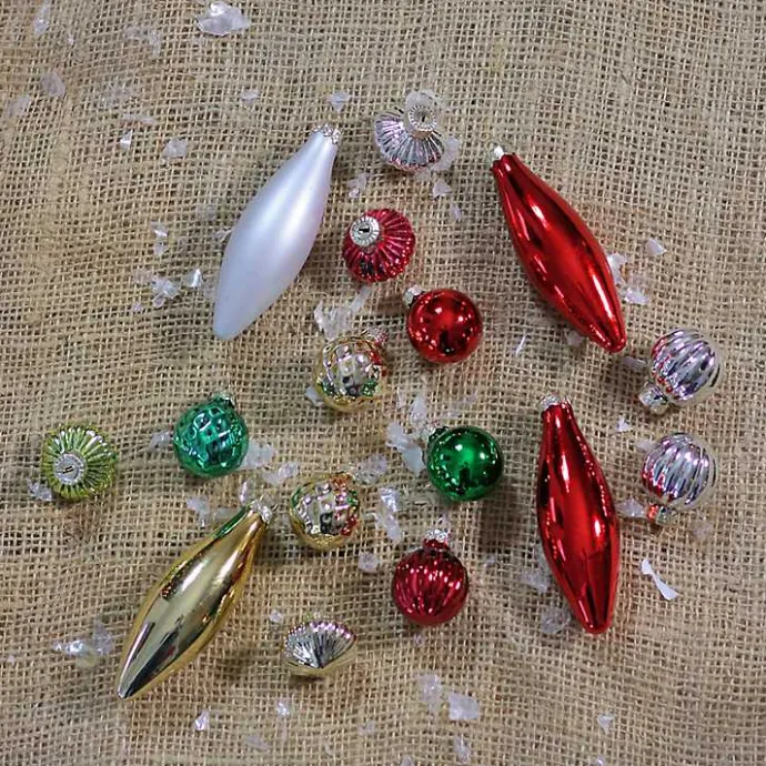 Best Kirklands Home Red & Green Traditional Christmas Ornament Set