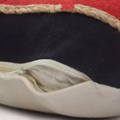 Hot Kirklands Home Red & Navy Nautical Rope Lumbar Pillow