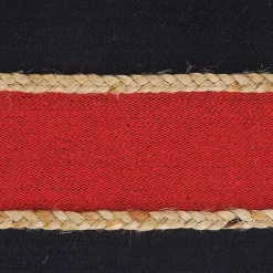 Outlet Kirklands Home Red & Navy Nautical Rope Throw Pillow. 20x20