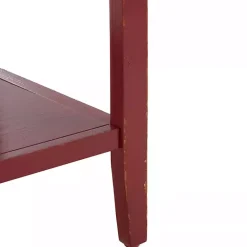 Kirklands Home & Oak 4-Drawer Charlotte Sideboard Red