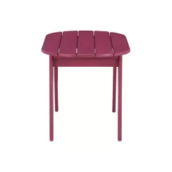 Clearance Kirklands Home Acacia Wood Oval Adirondack Coffee Table Red