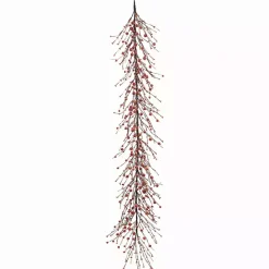 Best Kirklands Home Red and Black Berry Twig Halloween Garland, 58 in.