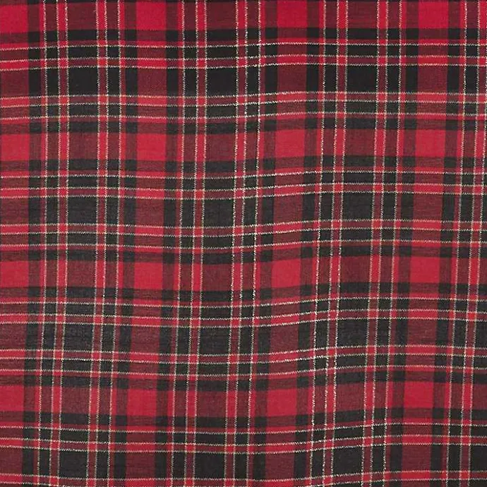 Hot Kirklands Home Red and Black Classic Plaid Tree Skirt