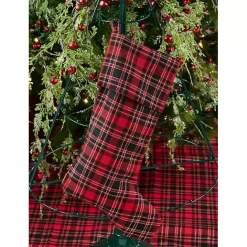 Hot Kirklands Home Red and Black Classic Plaid Tree Skirt