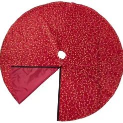 Best Kirklands Home Red and Gold Emboidered Tree Skirt