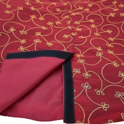 Best Kirklands Home Red and Gold Emboidered Tree Skirt
